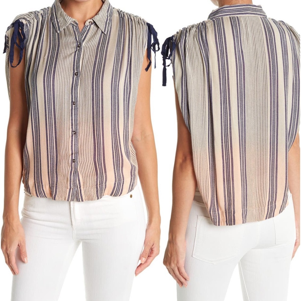 Free People NWT button up top size Lg